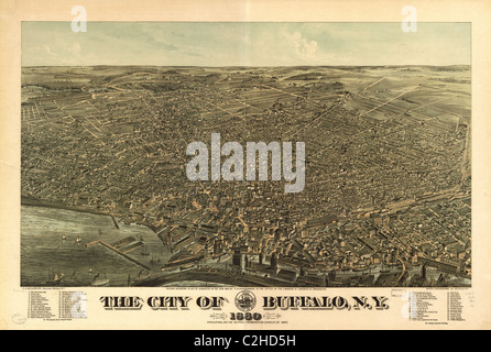 Buffalo, New York 1880 Stockfoto