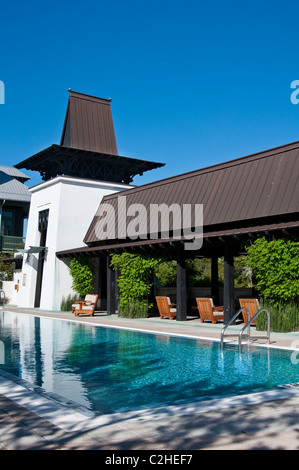 Der Barbados-Pool in Rosemary Beach, Florida. Stockfoto