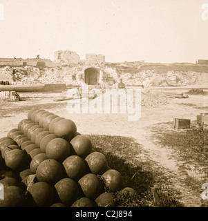 Charleston, South Carolina (Umgebung). Innenansicht des Fort Moultrie. (Sullivans Island) Stockfoto