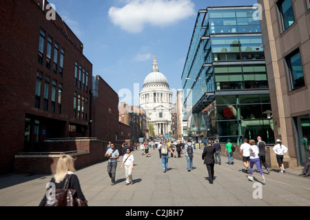 Str. Pauls Kathedrale gesehen von Peter Hill, London Stockfoto