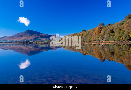 Herbst Reflexion des Muckish Berg, County Donegal, Irland. Stockfoto