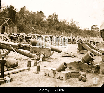 Broadway landen, River Appomattox, Virginia. Kampfmittel Stockfoto