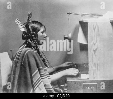 Native American Telefonzentrale Stockfoto