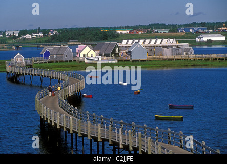 Promenade, Le Pays De La sagouins, Buctouche, New Brunswick Provinz, Kanada, Nordamerika Stockfoto