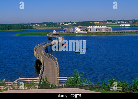 Promenade, Le Pays De La sagouins, Buctouche, New Brunswick Provinz, Kanada, Nordamerika Stockfoto