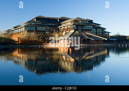 Cardiff County Council Hall, Atlantic Wharf, Cardiff, Südwales, UK. Stockfoto
