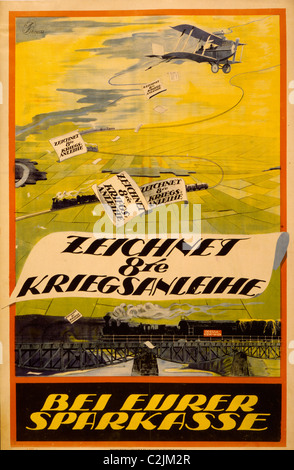 Zeichnet 8te Kriegsanleihe Bei Eurer Sparkasse;  Abonnieren Sie den 8. Kriegsanleihe bei Ihrer Sparkasse. Stockfoto