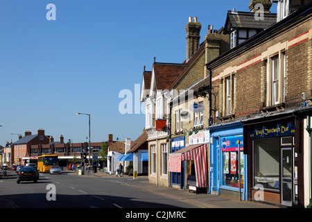 High Street Sandy Bedfordshire Stockfoto