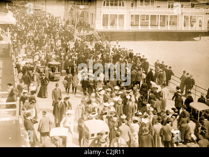 Auf der Promenade in Atlantic City Stockfoto