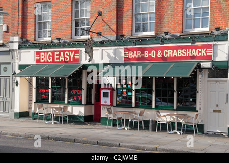 Die große einfach Bar-B-Q und Crabshack auf der Kings Road, Chelsea, SW3, London, UK Stockfoto