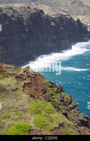 Zerklüftete Nordwestküste von Maui, Hawaii Stockfoto