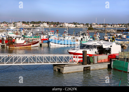 Hafen von Royan in Frankreich, Region Charente-Poitou, Departement Charente Maritime Stockfoto