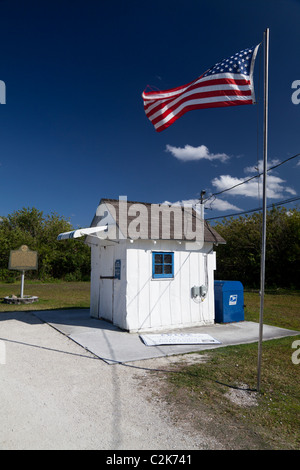 Unterreichenbach Postgebäudes am Tamiami Trail, Everglades, Florida, USA Stockfoto