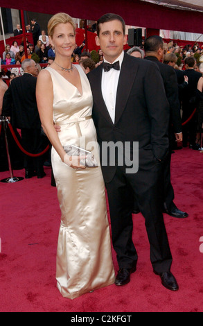 Steve Carell und seine Frau Nancy Wände 80. Annual Academy Awards (Oscars) - Ankünfte Los Angeles, Kalifornien - 24.02.08 Stockfoto