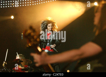 Bill Kaulitz Tokio Hotel Konzert im Stadion Ahoy Rotterdam, Holland - 04.03.08 Stockfoto