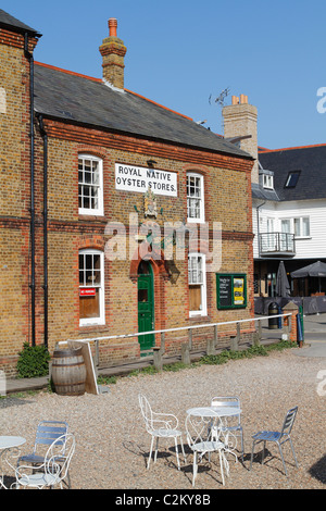 Die Royal Native Oyster-Stores in Whitstable Stockfoto