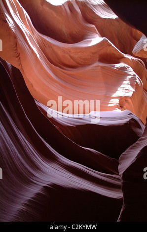 Abstrakten Detail, Antelope Canyon, in der Nähe von Page, Arizona Stockfoto