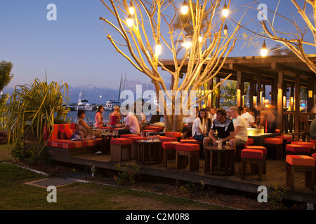 Das Salz House Restaurant und Bar am Marina Point. Cairns, Queensland, Australien Stockfoto