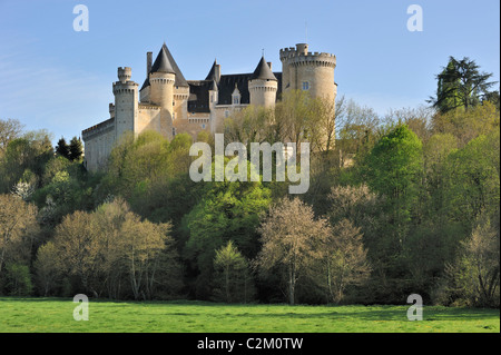 Die mittelalterliche Burg Château de Chabenet, Le Pont-Chrétien-Chabenet, Indre, Frankreich Stockfoto