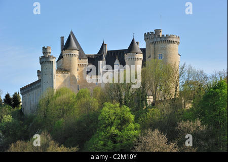 Die mittelalterliche Burg Château de Chabenet, Le Pont-Chrétien-Chabenet, Indre, Frankreich Stockfoto