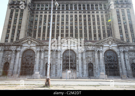 Verlassenen Bahnhof in der Nähe von Michigan Avenue Westside Detroit Michigan USA 2011 Stockfoto