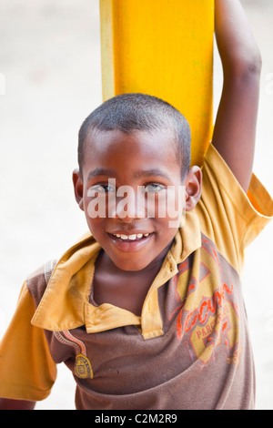 Kolumbianische junge, Bocachica, Cartagena, Kolumbien Stockfoto