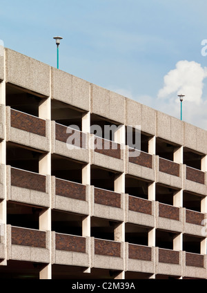 Armierter Beton Parkhaus Broadmarsh Centre Nottingham England UK Stockfoto