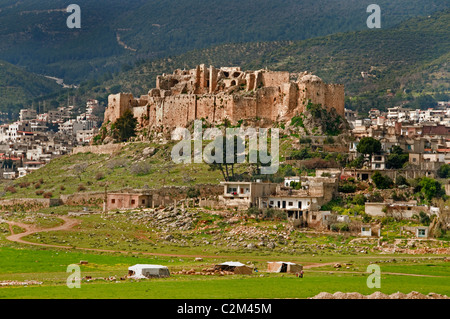 Qalaat Misyaf Burg Assassinen Burgen Syrien syrische Naher Osten Stockfoto