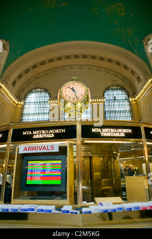 Grand Central Terminal Infostand Stockfoto