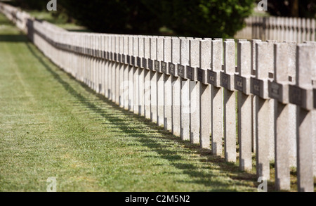 Die National Cemetery in Verdun, der Ort der ewigen Ruhe von 5000 Soldaten, Frankreich Stockfoto