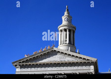Stadt und COUNTY BUILDING DENVER USA 26. Dezember 2010 Stockfoto