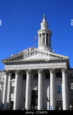 Stadt und COUNTY BUILDING DENVER USA 26. Dezember 2010 Stockfoto