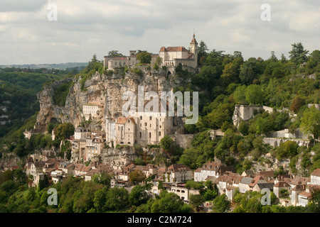 Rocamadour im Département Lot des südwestlichen Frankreich. Stockfoto