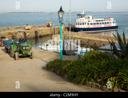 Fährhafen Sie Herm Island Kanalinseln Stockfoto