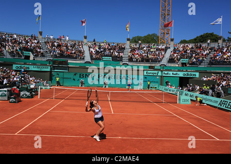 Jarmila Groth, Australien, in Aktion bei den French Open Tennisturnier in Roland Garros, Paris, Frankreich. Stockfoto