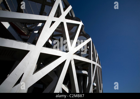 Olympiastadion, Vogelnest, Peking. Architekten: Herzog & de Meuron Stockfoto