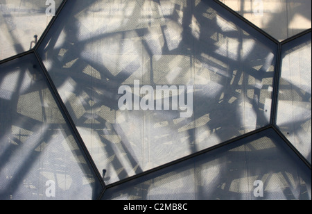 Architekturdetail des Water Cube, Beijing. Architekten: Herzog & de Meuron Stockfoto