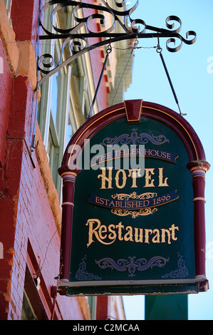 Hotel in der historischen Innenstadt auf Blair Street, Silverton Stadt Silverton in den Bergen von Colorado, USA Stockfoto