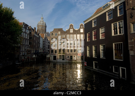 Kanal, Amsterdam. Stockfoto