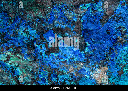 Azurit und Malachit Stockfoto