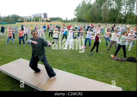 Tai Chi Workshop der Berliner Turner-Bund, Berlin, Deutschland Stockfoto