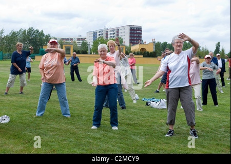 Tai Chi Workshop der Berliner Turner-Bund, Berlin, Deutschland Stockfoto