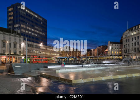 Altmarkt, Nottingham, England. RIBA Award preisgekrönte Sanierung. Stockfoto