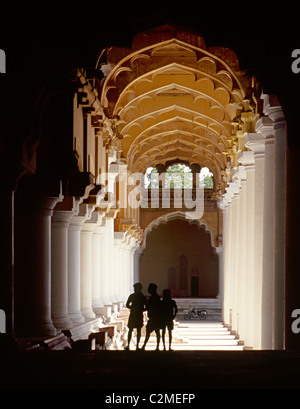 Thirumalai Nayak Palast, Madurai Stockfoto