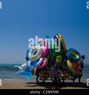 Verkäufer, Sperlonga Lazio Strand Stockfoto