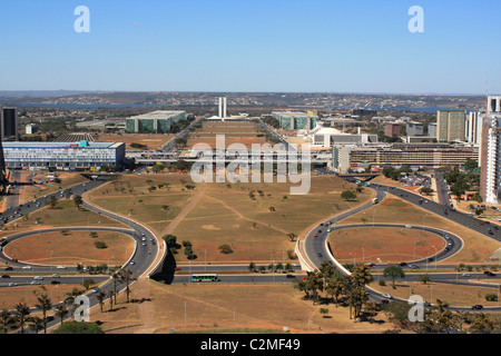 Luftaufnahme, Brasilia. Stockfoto