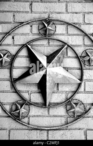 Texas Lone star Wanddekoration Stockfoto