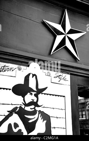 Schaufenster bei Stockyards, Fort Worth, Texas Stockfoto