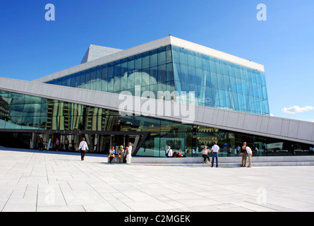 Oper in Oslo. Stockfoto