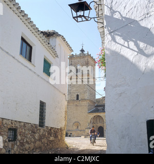 Castilla-La Mancha, inzwischen in El Toboso, Heimat von Dulcinea in Cervantes' Don Quijote zu buchen. Stockfoto